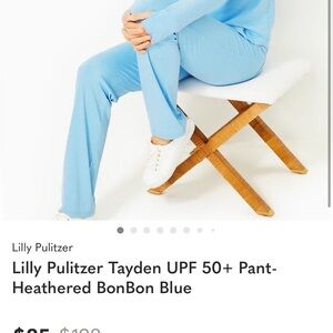 Lilly Pulitzer Women's Light Blue Straight Leg Pants